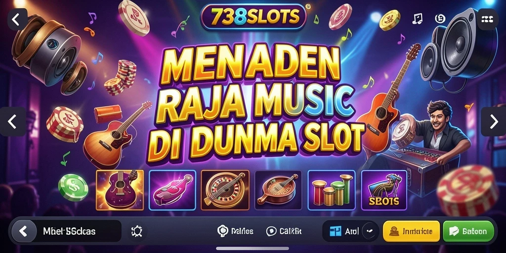 Tampilan gameplay 738SLOTS dengan musik yang menghibur.