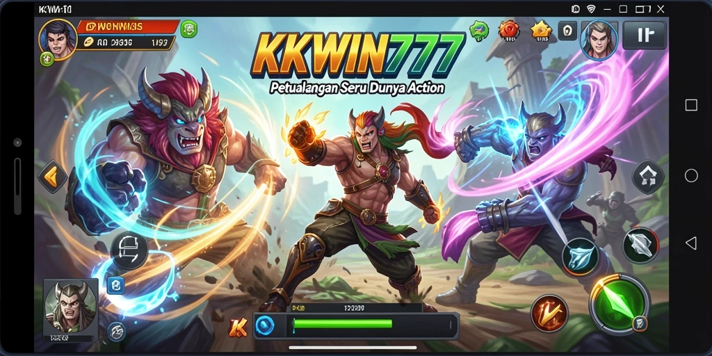 Tampilan seru gameplay KKWIN777 dengan aksi mendebarkan.