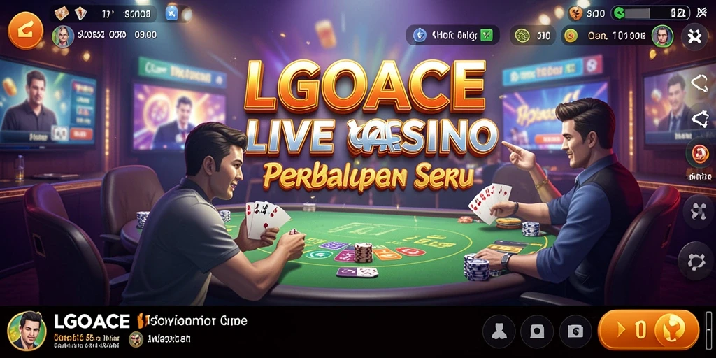 Tampilan gameplay menarik pada LGOACE dalam Live Casino.