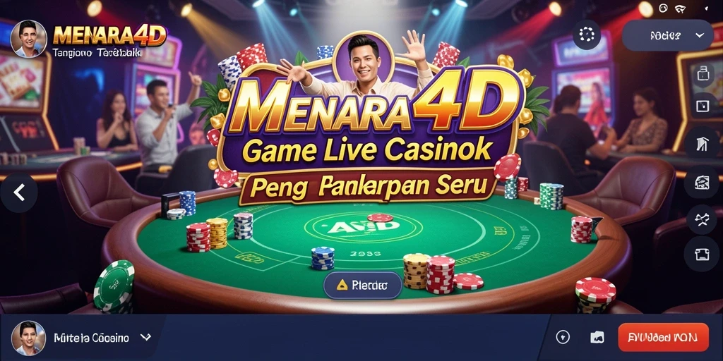 Gameplay seru di MENARA4D Live Casino dengan dealer profesional.