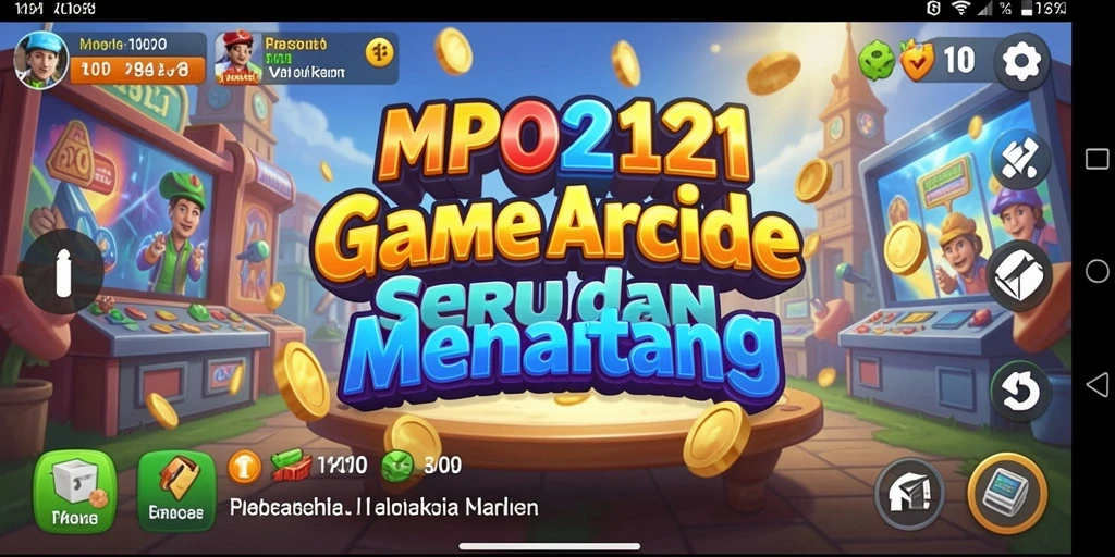 Screenshot menampilkan gameplay menarik dari MPO2121 dalam mode Arcade.